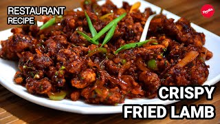 Crispy Fried Lamb in Chinese sauce | Restaurant Recipe | Super Tasty Recipe from Restaurant Kitchen