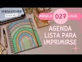 Agenda vista semanal 2024/2025 modelo 027