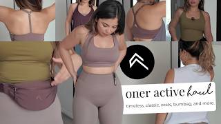 ONER ACTIVE HAUL | timeless sports bra \u0026 leggings, go to bumbag, classic t-shirts, go to vests, etc.