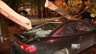 Aftermath of superstorm Sandy in Toronto