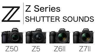 【Nikon Zシリーズ】シャッター音比較 - Z50, Z5, Z6II, Z7II ｜ Z Series Shutter Sounds