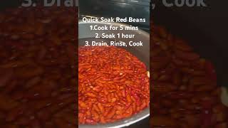 Quick Soak Red Beans | #food #shorts #healthy