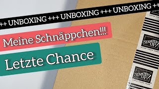 Letzte Chance | Auspackvideo | Unboxing | Schnäppchen bei Stampin' Up!