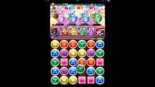 パズドラ　「サーティワンコラボ　キング」　闇シヴァx赤ソニアPT　Sランク