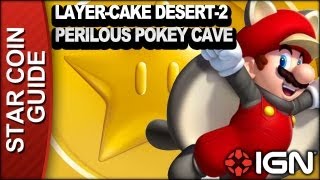 New Super Mario Bros. U 3 Star Coin Walkthrough - Layer-Cake Desert-2: Perilous Pokey Cave