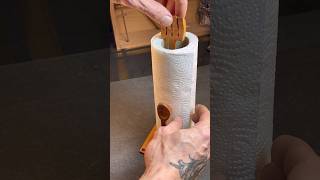 DIY home improvement projects |Handmade Wooden Paper Towel Holder for Rustic Kitchen Designs #design