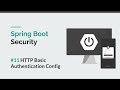 [Spring Boot Security] #11 HTTP Basic Authentication using Spring Security