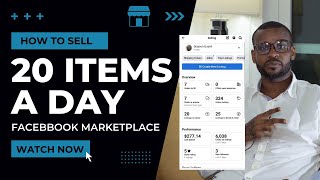 How to Sell 20 Items a Day on Facebook Marketplace Dropshipping