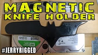 Making Magnetic Knife Holster From Old Hard Drive : Nerd Recycling - @Barnacules