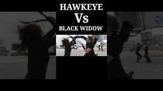 Hawkeye Vs Black Widow || #shorts #marvel #avengers || black widow || Hawkeye ||
