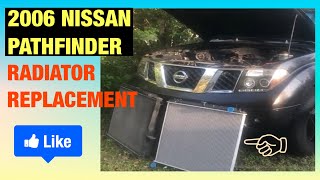 How to install the radiator for Nissan Pathfinder 2006