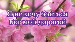 Я не хочу бояться Бог мой дорогой