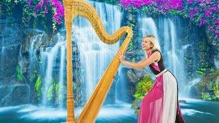 Best Relaxing Ambience 😌 Heavenly Harp Instrumentals 😌 Calm Background Music