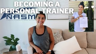 BECOMING A CERTIFIED PERSONAL TRAINER | answering all your questions, how I studied, the exam, etc!