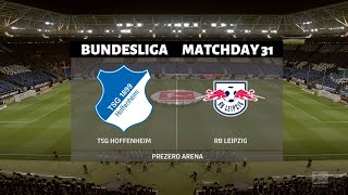 TSG 1899 HOFFENHEIM VS RB LEIPZIG(13th June 2020) - (Matchday 31 PREDICTION) - Full Match Gameplay