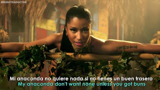 Nicki Minaj - Anaconda (Lyrics + Español) Video Official