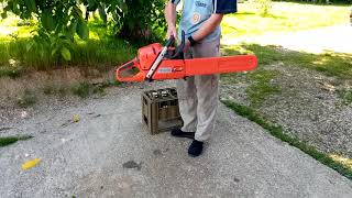 Chainsaw Husqvarna 390 XP first run...