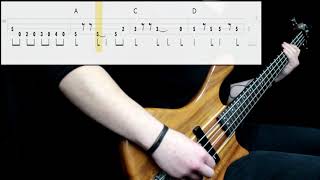 Guns N' Roses - Sweet Child O' Mine (Bass Only) (Play Along Tabs In Video)