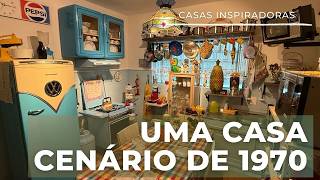 CASA CENÁRIO VINTAGE: INSPIRADA NA DÉCADA DE 1970, VAI LEVAR MUITA GENTE DE VOLTA AO PASSADO