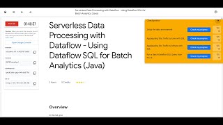 Serverless Data Processing with Dataflow - Using Dataflow SQL for Batch Analytics (Java)