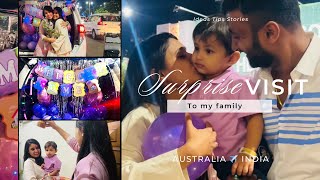 Surprise visit to my family || Travelling alone || Flight got delayed #vlog #indiansinaustralia