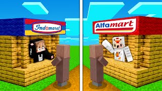 KITA BUAT INDOMARET DAN ALFAMART UNTUK WARGA VILLAGER DI MINECRAFT!!