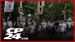 Labour Day Parade taking place downtown