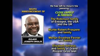 Rojer Joseph Inglis ~ Long Obituary
