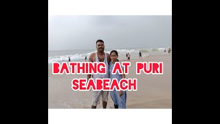 ସମୁଦ୍ରରେ ଗାଧୋଇବା ମଜା ନିଆରା |Bathing In Puri Sea Beach |What A Beautiful Bath At Puri @SUSILCREATION