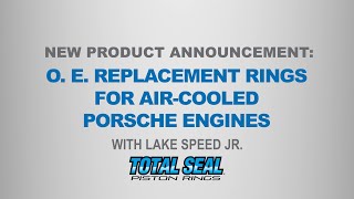 Total Seal Gapless O. E. Replacement Piston Rings for Aircooled Porsche Engines