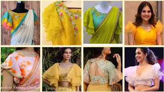 Latest frill Sleeve Designs 2024 / Blouse Sleeve Designs Ideas / Baju Ki Design / Blouse Design