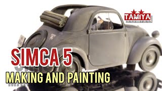 1/35 SIMCA5 German army staff car #TAMIYA Making and painting Military miniature series シムカ５