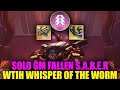 Solo Grandmaster Nightfall Fallen S A B E R  Prismatic Hunter With Whisper Of The Worm