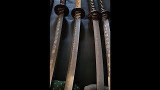 무사도 와 사인검의 만남  Black Tiger Katana   korea Sacred Sword+Tameshigiri sword  Japanese style of Katana