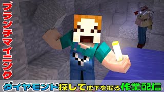 【わいクラ】ダイヤモンド探し作業配信。ブランチマイニング （Minecraft、マイクラ）