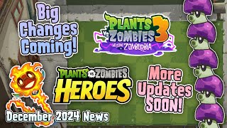 PvZ3’s Getting Big Changes, \u0026 PvZ Heroes is BACK! - PvZ News (December 2024)