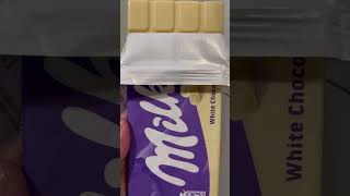 MILKA WHITE CHOCOLATE #asmr #shorts #viral #trending #milkachocolate#yummysweets #hazels.channel3293