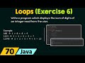 Loops in Java (Exercise 6)