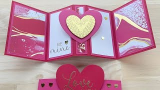 Hearts of Elegance Fun Fold Free Card Class