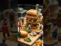 tiny chefs cooking giant food miniature cooking in a realistic kitchen. kitchen trending shorts