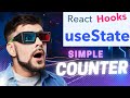Simple Counter App using ReactJs | useState| React Hooks React JS | New Tricks Daily