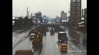 昭和45年(1970年)頃の環七通り(Tokyo Nakano of the 1970s by 8mm film)