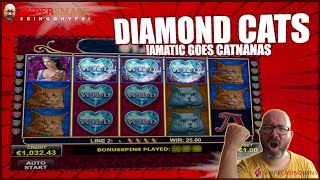 DIAMOND CATS AMATIC | OLD SCHOOL SLOT EPIC WIN!