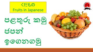 16    |   පළතුරු වල නම් ජපන් භාෂාවෙන් ඉගෙනගමු. | Fruits in Japanese | くだもの