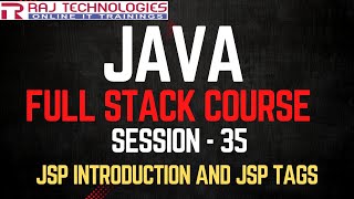 Session - 35 | Java Full Stack Developer Course | JSP Introduction and JSP Tags