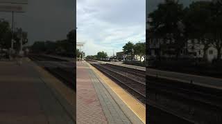 A very fast Metra Express train