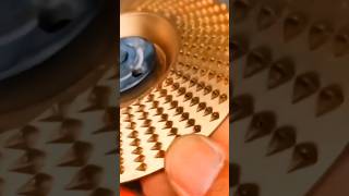 Golden Rotating wooden grinding disc for angle grinder ||#viral #short #shorts