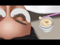 asmr oddly satisfying dirty lashes deep cleaning u0026 stye treatment animation