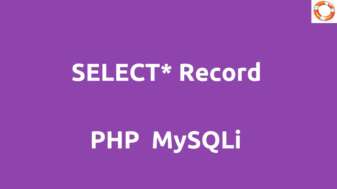 PHP MySqli SELECT Query - YouTube