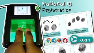 National ID Registration (NID) powered by ARATEK A900 Biometric Fingerprint Scanner   PART 1